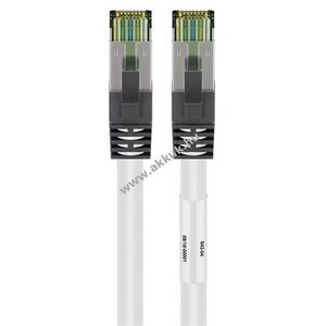 Goobay CAT8.1 S/FTP (PiMF) patchkábel 5m fehér AWG24 99, 9% OFC LSZH kép