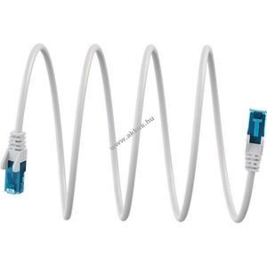 Goobay CAT6A U/UTP patchkábel 1m fehér CU TPE LSZH kép