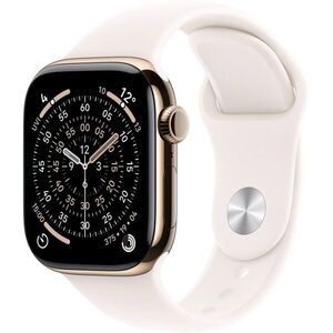 Apple Watch Series 11 Cellular 46mm Arany titán tok Lágy rózsaszín sportszíjjal - M/L kép