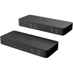 i-tec USB-C Intelligent Triple Display Docking Station, 1 Gbit LAN, 2× DP, 1× HDMI, PD 100 W kép