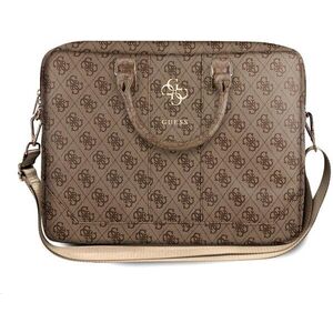 Guess PU 4G Metal Logo Computer Bag 15/16" Brown kép