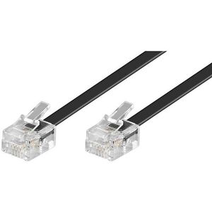 PremiumCord 6P4C (RJ-11) Plug 6P4C (RJ-11) Plug 15 m, fekete kép