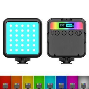 PULUZ Pocket 2500-9000K+RGB Full Color Beauty Fill Light Handheld Camera Photography LED Light (Blac kép