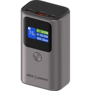 AlzaPower Vision 10000mAh Power Delivery (30W) - ezüst kép