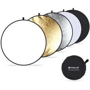 PULUZ összecsukható fényvisszaverő tábla 60 cm (ezüst / áttetsző / arany / fehér / fekete) kép
