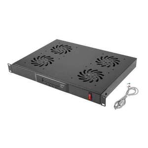 Lanberg AK-1503-B 19" Ventilátor panel 1U - Fekete kép