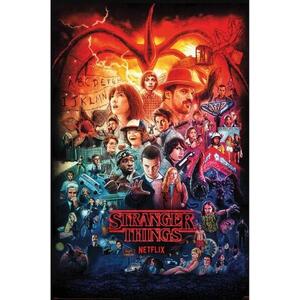 Pyramid Posters Netflix Stranger Things Seasons Montázs kép