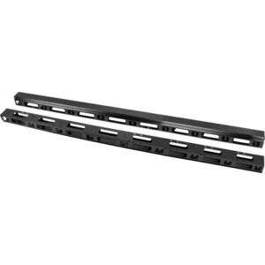 Lanberg AK-1210-B 42U függőleges fekete kábelrendező 2db/csomag kép