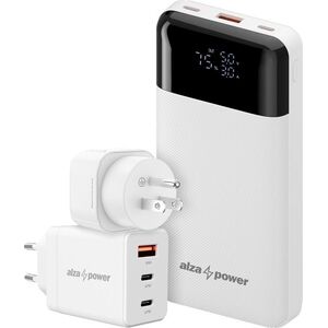 AlzaPower Travel Buddy US, fehér kép