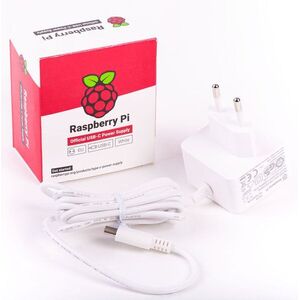 RASPBERRY PI 4 - 5V/3A, fehér kép
