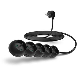 CONNECT IT hosszabbító 230 V, 5 aljzat, 5 m, fekete kép