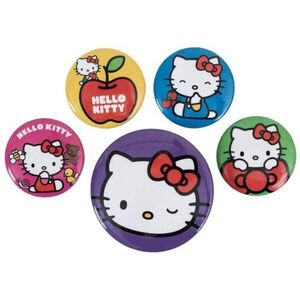 Hello Kitty: Poses, kitűző készlet, 5 db kép