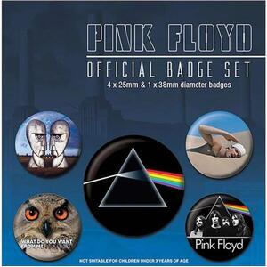Pyramid Pink Floyd: Albums - kitűző szett, 5 db kép