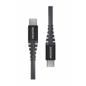 Swissten Aramid Reinforced USB-C / USB-C 1.5m antracit kép