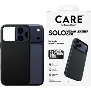 PanzerGlass CARE Apple iPhone 17 Pro Max SOLO MagSafe fekete vegánbőr tok kép