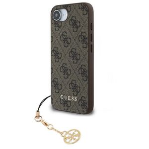 Guess 4G Charm hátlapi borító iPhone 16e/17e készülékekhez, Tone on Tone Brown kép
