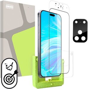 Tempered Glass Protector, iPhone 17 Pro készülékhez (önfelhelyező applikátor keret) + védőüveg kamerához kép