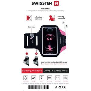 Swissten Armband 6, 0" rózsaszín tok kép