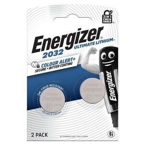 Gombelem, CR2032, 2 db, színjelző, ENERGIZER "Ultimate Lithi... kép