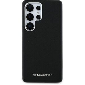 Karl Lagerfeld PU Saffiano Metal Logo and Frame Samsung Galaxy S25 Ultra fekete tok kép