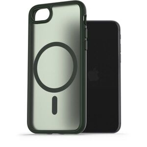 AlzaGuard Matte Case Compatible with Magsafe iPhone 7 / 8 / SE 2020 / SE 2022 sötétzöld tok kép