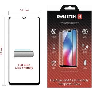 Swissten Full Glue Samsung A202 Galaxy A20e 3D üvegfólia - fekete kép