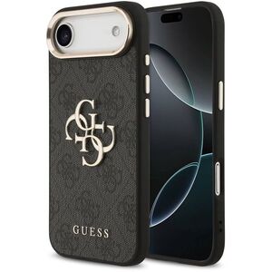 Guess PU Leather 4G Metal Logo Gold Frame iPhone Air Black tok kép