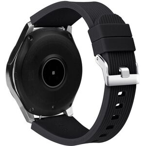 Eternico Essential Vertical Grain Silver Buckle universal Quick Release 22mm - fekete kép