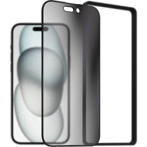 AlzaGuard FullCover Privacy Glass Protector iPhone 15 2.5D üvegfólia + felhelyező keret kép