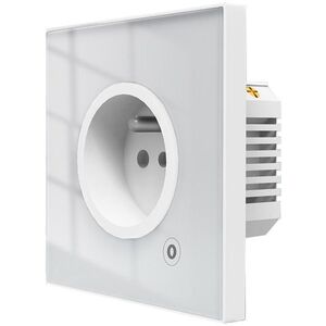 MOES Smart Wall Socket, Zigbee, FR, 16A, White kép