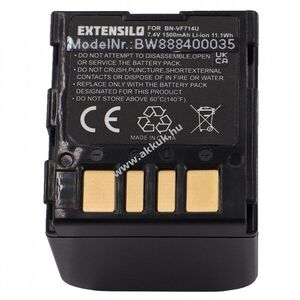 Helyettesítő EXTENSILO akku JVC típus BN-VF714 1500mAh kép