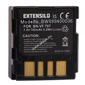 Helyettesítő EXTENSILO akku JVC típus BN-VF707 700mAh kép