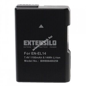 Helyettesítő EXTENSILO Akku Nikon D5600 típus EN-EL14, 1100mAh kép