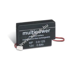 Ólom akku Multipower szolár, napelemes redőny - otthon és ház 12V 0, 8Ah JST kép