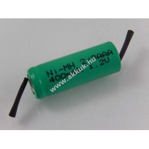 Akkucella 2/3AAA Z forrfüles NI-MH 1, 2V 400mAh kép
