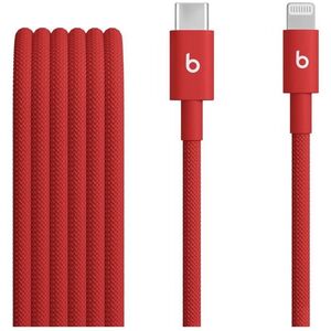 Apple Beats USB-C to Lightning Woven Cable (1.5m) - Rapid Red kép