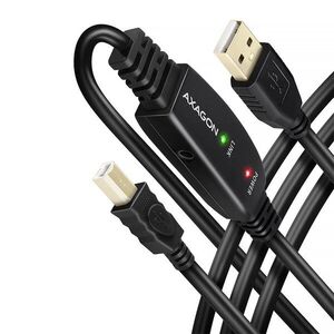 AXAGON ADR-215B USB 2.0 Active Connecting / Repeater Cable, USB-A to USB-B, 15 m kép