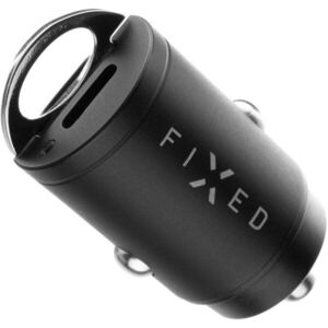 FIXED PD Rapid Charge Car Mini, 2x USB-C kimenettel, PD támogatás, 30 W fekete kép