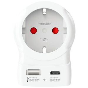 SKROSS USB A+C 20W, USA, B típus kép