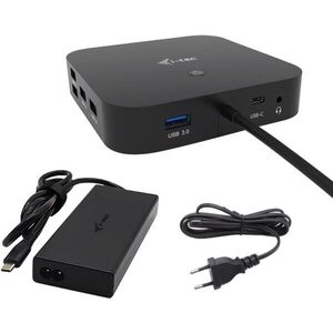 i-tec USB-C HDMI Dual DP Docking Station with Power Delivery 100W + i-tec Univ. Charger 112W kép
