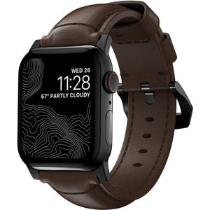 Nomad Traditional Band Black Hardware/Rustic Brown AW Ultra 2/1 (49mm) 9/8/7 (45mm)/6/SE/5/4 (44m) kép