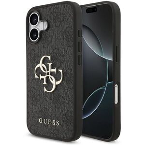 Guess PU 4G Metal Logo hátlap, iPhone 17, Grey kép