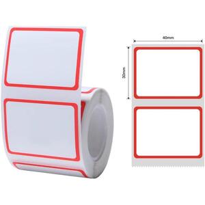 Niimbot T 40x30mm 320 db, piros keret - B21, B21S, B3, B1S, B3, B1S kompatibilis kép