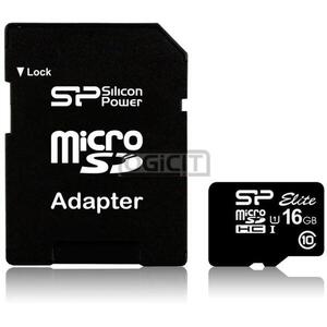 Elite microSDHC 16GB C10/UHS-I (SP016GBSTHBU1V10-SP) kép
