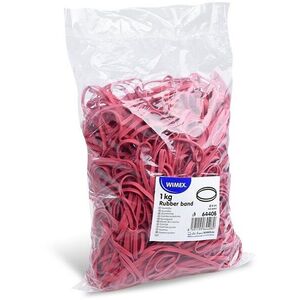 Wimex gumi, 4 mm széles, 8 cm átmérő, piros - 1 kg kép