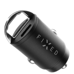 FIXED PD Rapid Charge Car, Mini USB-C és USB-A kimenettel, PD és QC 3.0 támogatás, 30 W fekete kép