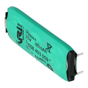 Varta 3/V80H gombakku 3, 6V 80mAh 3 forrfül ipari NiMH kép