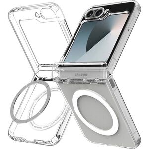 Spigen Ultra Hybrid Pro MagSafe Clear White Samsung Galaxy Z Flip 7 FE/Flip 6 tok kép