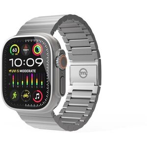 Mobile Origin Watch Titanium Band Silver Apple Watch 49mm/46mm/45mm/44mm/42mm kép