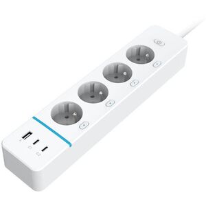 IMMAX NEO LITE Smart hosszabbító vezeték, 4×AC + 1×USB + 2×USB-C, Power Delivery, Type E, WiFi kép